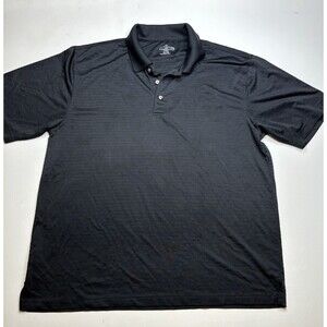 Champion's Tour Men's Short Sleeve Polo Black Size XL Golf Athletic Shirt